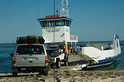 Barge to Fraser Island