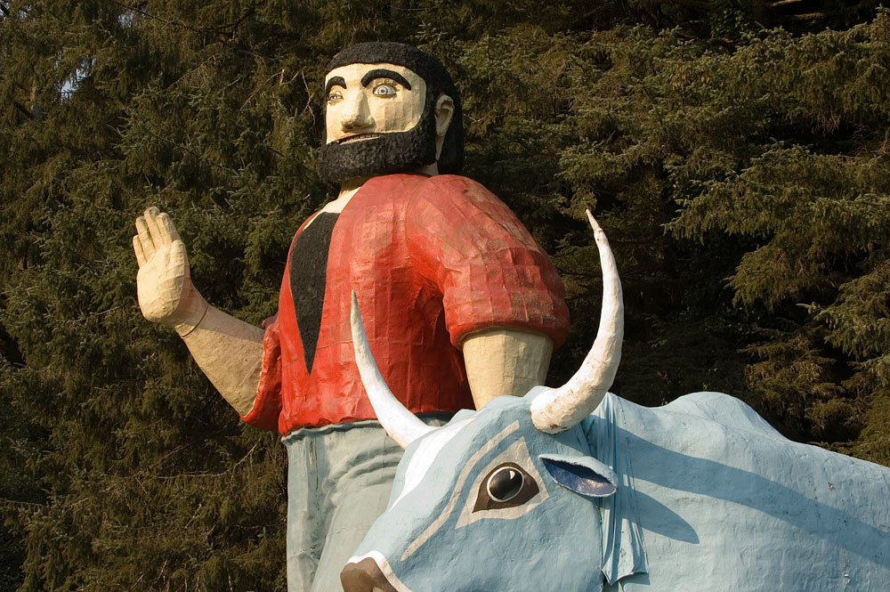 Paul Bunyan and his Blue Ox 